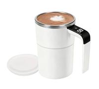 da 380 ml con miscelazione automatica del latte | Tazze con coperchio per caffè - adatto per bevande da tè cacao miele casa cucina bar compleanno Natale e ufficio