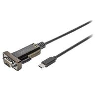 DA-70166 Adattatore USB-RS232 D-Sub 9pin Maschio, USB C-Spina 1m DIGITUS