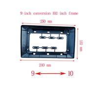 (da 9 a 10.1)2 DIN Supporti per pannelli per tutti i modelli di auto Console centrale Radio Sistema