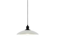 da a Sospensione a Testa Sina con Attacco E27, da a Sospensione in Ferro a Forma di Disco Volante, Stile Moderno e Semplice, apparecchi di Illuminazione per Interni (Bianco)