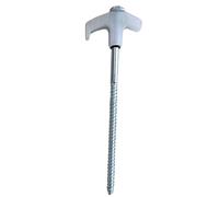 da a vite resistenti, in acciaio al carbonio, 20 cm, si illuminano al buio, per tende, filettati, antivento da campeggio per tettoie, campeggio all'aperto