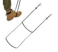 da arrampicata in corda, per albero, 150 cm, di sicurezza intrecciata a mano, fibbie a , design compatto a due gradini per casa sull'albero, corsa ad ostacoli, fuga