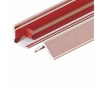 Da Attaccare E Staccare/Striscia Di Soglia Autoadesiva/Striscia Di Transizione Per Pavimenti In Alluminio/Modanatura Di Finitura (confezione Da 1)(Rose gold,2 * 2cm)