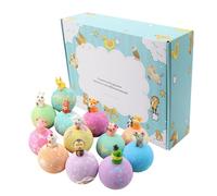 da Bagno per Bambini con Dentro 12 Pezzi a Tema Animali per il Bagno | da Bagno Effervescenti con Giocattolo Per Regalo Bambini Bambine Viaggio