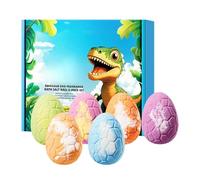 da bagno per bambini con giocattoli all'interno, 6 pezzi per il lavaggio del corpo a tema dinosauro, set di palline da bagno per bambini, ragazze, compleanni, vacanze, appuntamenti di gioco