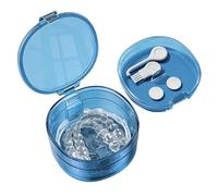 Da Bagno Per Protesi - Contenitore Sottile Portatile Per Ammollo A Prova Di Perdite, Scatola Per La Pulizia Dei Denti | Contenitore Per Ammollo Dentale Per La Pulizia, Il Risciacquo, L'uso Ne
