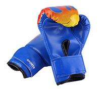 da Boxe Uomo Donna, da Boxe Sportivi Comodi e Traspiranti, da Allenamento per Lotta Flessibili e Regolabili, per Allenamento di Boxe (guanti blu palme blu)