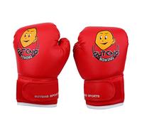 da Boxe Uomo Donna, da Boxe Sportivi Comodi e Traspiranti, da Allenamento per Lotta Flessibili e Regolabili, per Allenamento di Boxe (guanti rossi, palmi rossi)