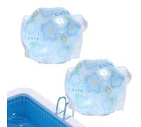da braccio, un paio di braccioli da piscina con paillettes, anello per nuotare, per ragazze, adatto per cortile, lago, fiume, acquatico, vacanze e attività all'aperto