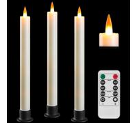 Da by Candela LED con telecomando e timer candela a LED a cono alimentata a