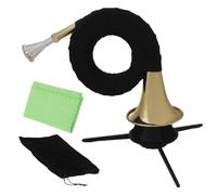 Da Cacciatore In Sib - Strumento A Fiato In, Mini Francese Con Supporto, Dorato | Strumento Musicale Portatile All'aperto Per La Pratica Del Suono Naturale Dei Bambini Principi