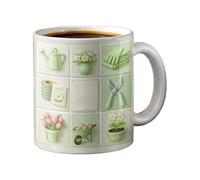 da caffè - 325 ml in ceramica motivo giardinaggio per caffè tè con per giardiniere per uomini, donne, amanti delle piante, appassionati di giardino, casa, ufficio, scuola, compleanno