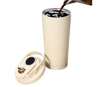 da caffè, 530 ml, con manico, in acciaio inox, rivestimento in ceramica, per un divertimento diretto nel lavoro, palestra, idratazione, scuola, casa, auto, viaggi, escursionismo