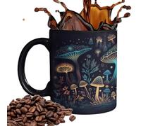 da caffè a forma di fungo, 340 ml, con motivo a funghi che cambiano colore, da caffè, tazze per cioccolata calda per uomo e donna, idea regalo originale per gli amanti dei funghi
