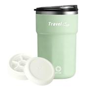 da caffè auto-agitante da 350 ml, vassoio per ghiaccio integrato | Bicchiere automatico per succhi di latte, bevande al latte, cucina, viaggi, feste