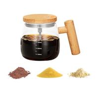 da caffè automatica per mescolare, da 400 ml, miscelatore elettrico portatile per bevande, contenitore per bevande attrezzato con coperchio, dispositivo di miscelazione cioccolata calda e