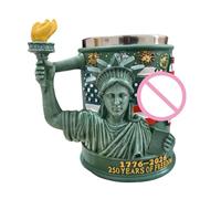 da caffè commemorativa - Costruzione in acciaio inossidabile, design a tema patriottico, trecento millilitri, opzione bicchieri durevoli | Ideale per picnic in giardino all'aperto e feste di com