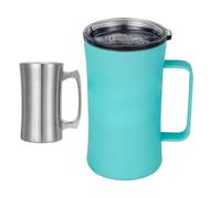 da caffè con manico, doppia parete isolata, materiale ecologico riutilizzabile, design ergonomico leggero, copertura resistente agli spruzzi, da viaggio multifunzionale, per il