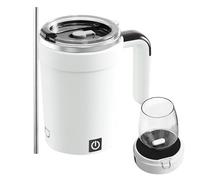 da caffè con miscelazione automatica, contenitore per il tè, 380 ml | Tazza per cioccolata calda con miscelatore integrato, per ufficio, casa, amanti della tecnologia
