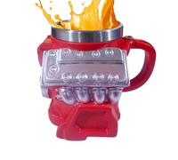 Da Caffè Con Motore V8: Design Del Motore Retrò, Bicchieri Ispirati All'Automobile, Da Latte In Stile Meccanico, Manico Resistente, Contenitore Per Bevande Da Viaggio In Cucina | Per Gli