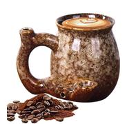da caffè da viaggio | 380 ml stoviglie multiuso per cucina - in ceramica per caffè per uomo | per bevande calde e fredde, latte, acqua, latte, cocktail, regalo per lei, coppia, F