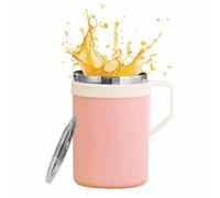 da caffè da viaggio, a prova di perdite, in acciaio, per scopi decorativi in casa e in ufficio, con coperchio, per ufficio, casa, cucina e bar, per donne e uomini, come regalo