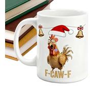 da caffè di Natale | da bere con design del fumetto per latte birra e bevande - divertente di Natale in ceramica | per donne giovani amici, mamma vacanze festa fattoria bar