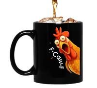 da caffè divertente | 350 ml in ceramica con manico confortevole, da caffè e tè a forma di pollo, per decorazione di ufficio, tè caldo freddo, latte acqua, succo di frutta, uomini e donne
