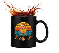 Da Caffè Divertente Con Gallina,350ml Coppa In Ceramica Per Bevande Calde E Fredde - Da Caffè Novità Per La Mattina | Per Casa Scuola Appartamento Università Soggiorno Sala