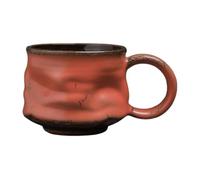 da caffè grande - in ceramica irregular Shape Coffee Cup | Large Ceramic Earthenware Mugg, portatile fatto a mano Pottery Aesthetic Muug for Home Hot Ice Drink