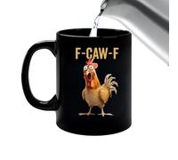 Da Caffè In Ceramica | 350ml Riutilizzabile Divertente Per Tutte le Stagioni - In Ceramica Con Motivo Gallo - per Acqua Birra Cioccolato Tè Casa Campeggio Dormitorio Hotel Appartamento