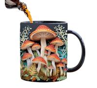 da caffè in ceramica 3D con funghi magici, 300 g, per bevande psiche Delic, design innovativo con funghi spaziali, multiuso per casa, ufficio, feste, divertimento da collezione