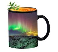 Da Caffè In Ceramica - Dal Design Northern Lights Che Cambia Colore, Recipiente Per Bicchieri Termocromico Sensibile Al Calore, Novità Hardware Bevande Cucina | Confezione Tavolo Ragazzi, Ragazz