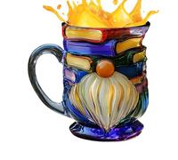 da Caffè in Ceramica Dipinta a Mano con Nano e Libro 3D