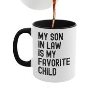 da caffè in ceramica - Grande calibro Son in Law, 350 ml, divertente da caffè | per donne e ragazze, appassionati di tè al latte, compleanni, vacanze, festa della mamma
