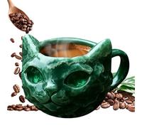 da caffè in minerale - 300 ml a forma di gatto | per succhi di frutta, birra, latte, studio, sala da pranzo, insegnanti, studenti, ufficio, ristorante, cucina, tavolino, Ho