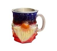 da caffè in resina colorata da collezione | Tazza con libro dipinto 3D per bevande calde e fredde, per donne, lettori, amanti della letteratura, scrittori, bibliotecari