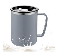 da caffè isolata, 500 ml, da viaggio in acciaio , con coperchio e manico, per bevande fredde e calde, tè, cioccolata calda, bevande ghiacciate