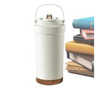 da caffè isolata in ceramica, da viaggio in ceramica con coperchio, 500 ml con dieci tazze isolate da 500 ml, per bevande calde e fredde, manico ergonomico