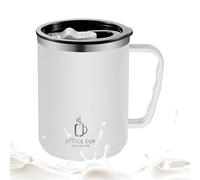 da caffè isolata - termica | 500 ml di da bere | viaggio Bicchiere con coperchio e manico | Tazze da caffè portatili in acciaio inossidabile per bevande fredde calde | Bicchieri ave