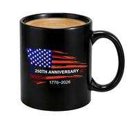 da Caffè Patriottica | 350 ml Ceramica Patriottica per Bevande del 250esimo Anniversario - 250 Anni della Bandiera Americana da Caffè - per Casa Ufficio Soldato Famiglia Eventi di Celebrazione