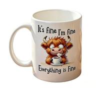 da caffè per ufficio | umoristica in ceramica per l'acqua | con scritta "Tutto va " - per Ufficio, Appartamento, Scuola, Uomo, Donna, Famiglia, Amici, Colleghi