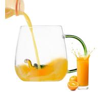 da caffè - Tazze da caffè in | Tazze da tè trasparenti | resistenti al calore | Bicchieri da scrivania per succhi di frutta, tè, latte, acqua fredda e calda | Bicchieri eleganti