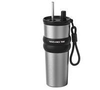 da caffè termica - da caffè isolata da 710 ml con coperchio e cannuccia, per auto a prova di perdite per bevande calde e fredde adatta per sport campeggio su strada picnic pendolari