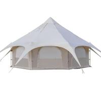 da Campeggio Tepee Cotone Piramide yurta Famiglia Multi-Persona Glamping Tenda a Doppio Strato di Tende Tipi Impermeabili per 8-10 Persone apprese ampiamente