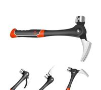 da Carpentiere | Manico Ergonomico Acciaio al Carbonio - con Unghia Diritta | per Riparazioni Bricolage Falegnami Architetti Ingegneri Modellismo