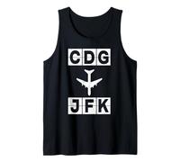 da CDG a JFK Route Paris New York Canotta