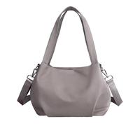 da cintura per uomo e donna, impermeabile, borsa a tracolla in nylon - impermeabile - Borsa a tracolla con design a doppia cerniera, borsa a tracolla di grande capacità, grigio.,