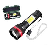 da COB e Spot Ricaricabile USB Compatto da COB e Spot Ricaricabile | Ricarica USB rapida, per zoom regolabile, corpo in alluminio leggero, ideale per emergenze e campeggio(C)