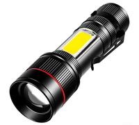 da COB e Spot Ricaricabile USB Compatto da COB e Spot Ricaricabile | Ricarica USB rapida, per zoom regolabile, corpo in alluminio leggero, ideale per emergenze e campeggio(D)